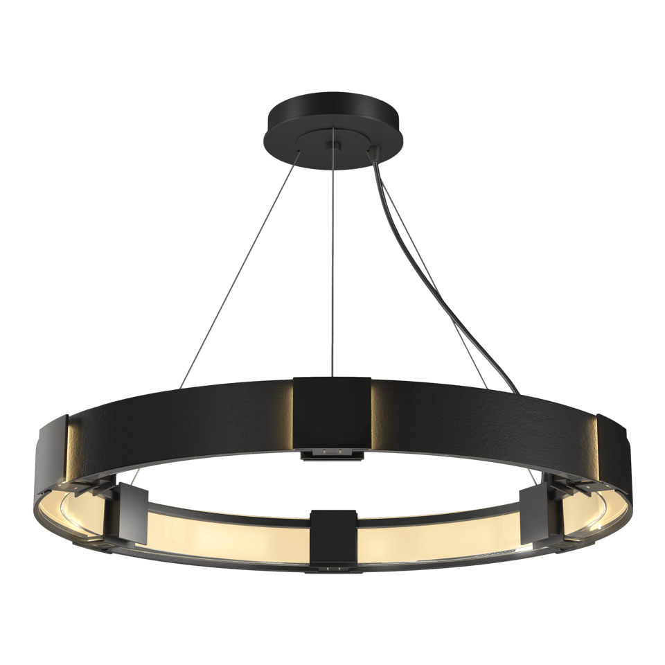 Aura Pendant Light by Hubbardton Forge, Handcrafted, 28.9" Diameter, Multiple Finish Options