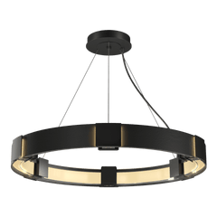 Aura Pendant Light by Hubbardton Forge, Handcrafted, 28.9" Diameter, Multiple Finish Options