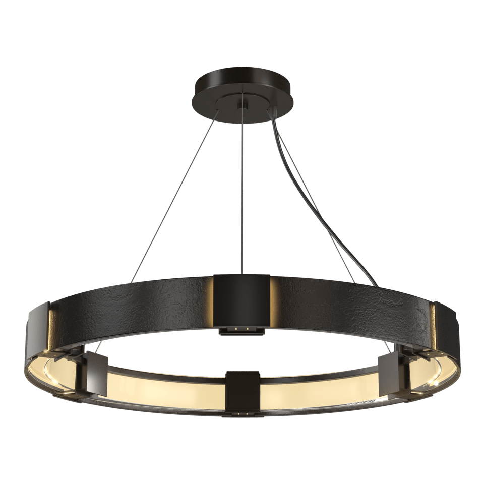 Aura Pendant Light by Hubbardton Forge, Handcrafted, 28.9" Diameter, Multiple Finish Options