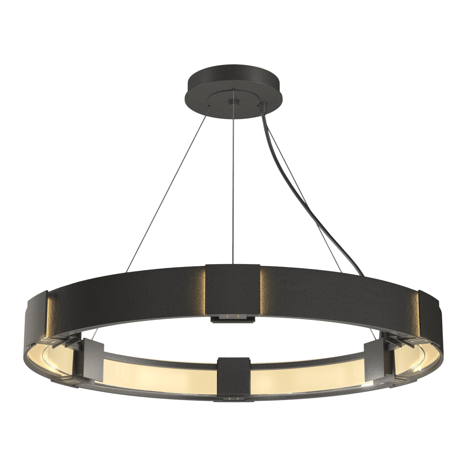 Aura Pendant Light by Hubbardton Forge, Handcrafted, 28.9" Diameter, Multiple Finish Options