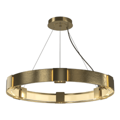 Aura Pendant Light by Hubbardton Forge, Handcrafted, 28.9" Diameter, Multiple Finish Options