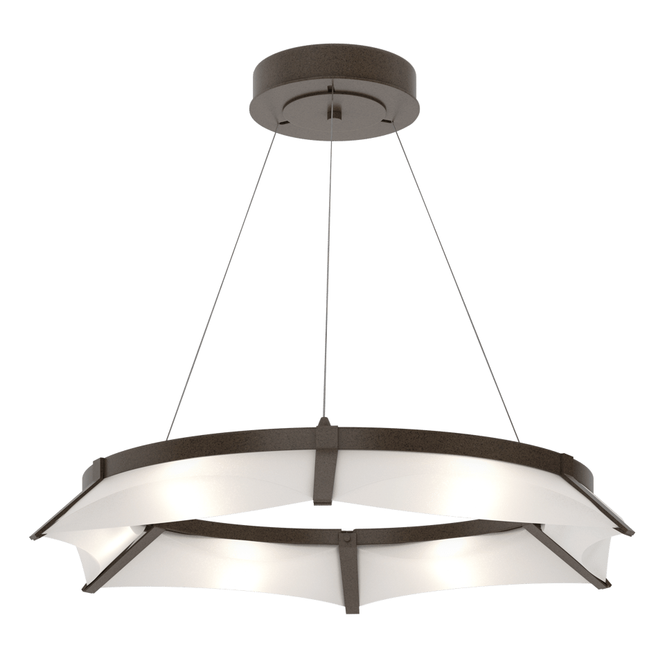 Hubbardton Forge Bento 1-Light LED Pendant, Dimmable, Energy Efficient, Multiple Finishes