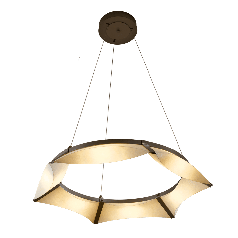 Hubbardton Forge Bento 1-Light LED Pendant, Dimmable, Energy Efficient, Multiple Finishes