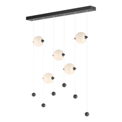 Hubbardton Forge Abacus 5-Light LED Pendant Light, Dimmable, Energy Efficient, Damp Rated