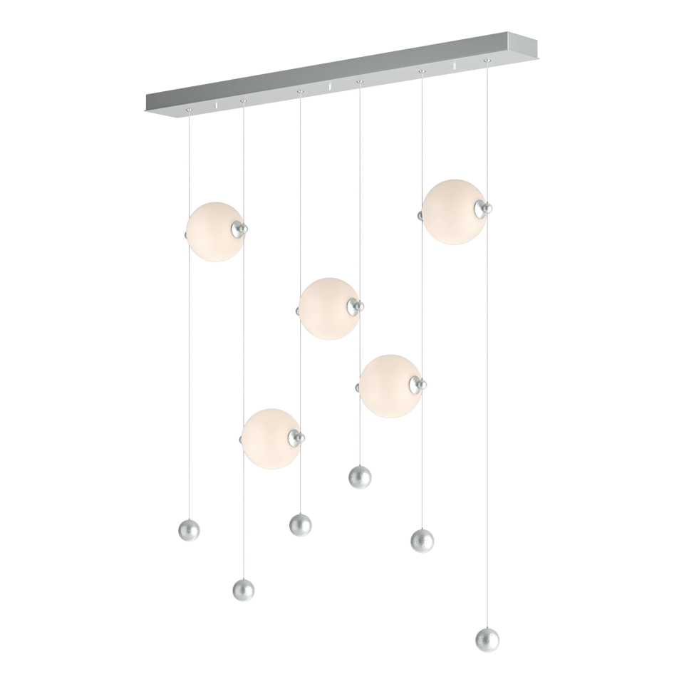 Hubbardton Forge Abacus 5-Light LED Pendant Light, Dimmable, Energy Efficient, Damp Rated