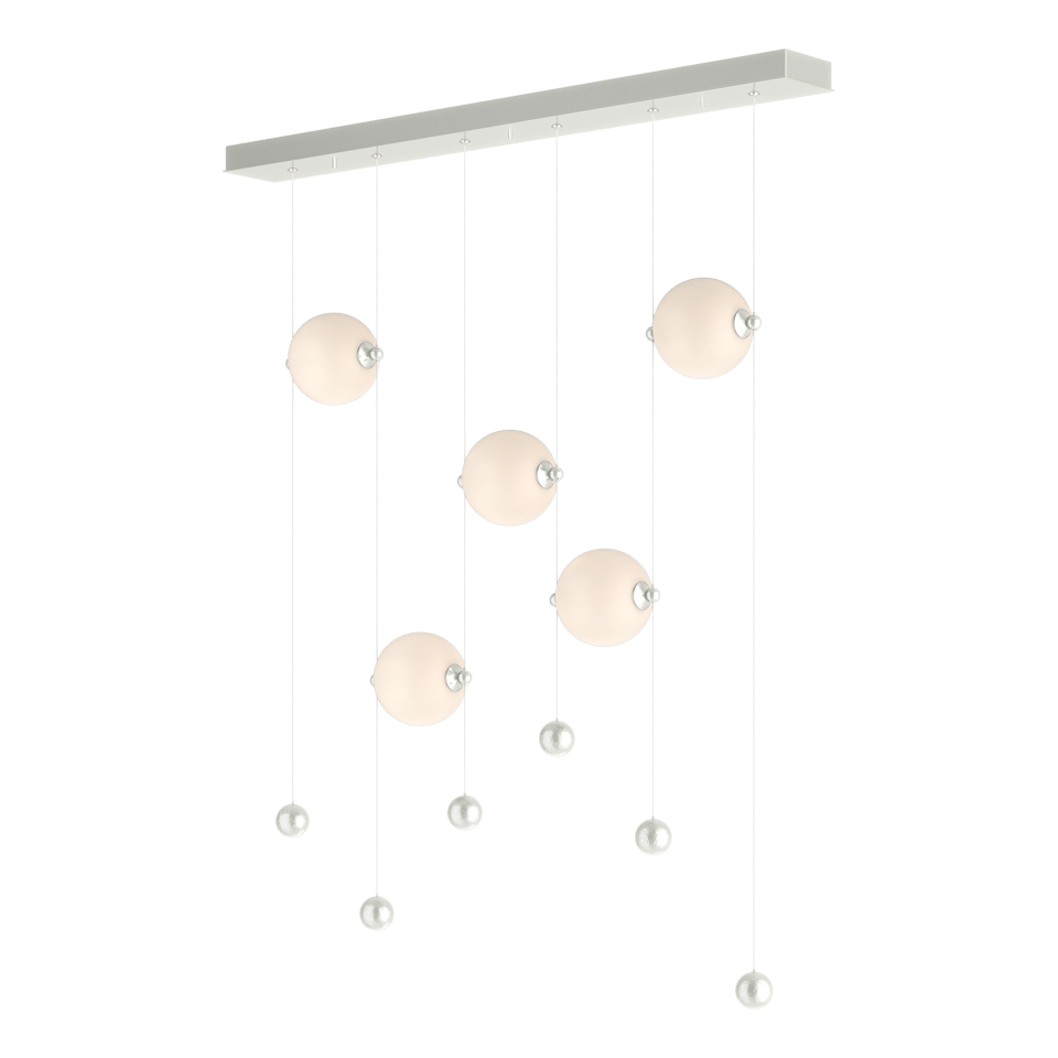 Hubbardton Forge Abacus 5-Light LED Pendant Light, Dimmable, Energy Efficient, Damp Rated