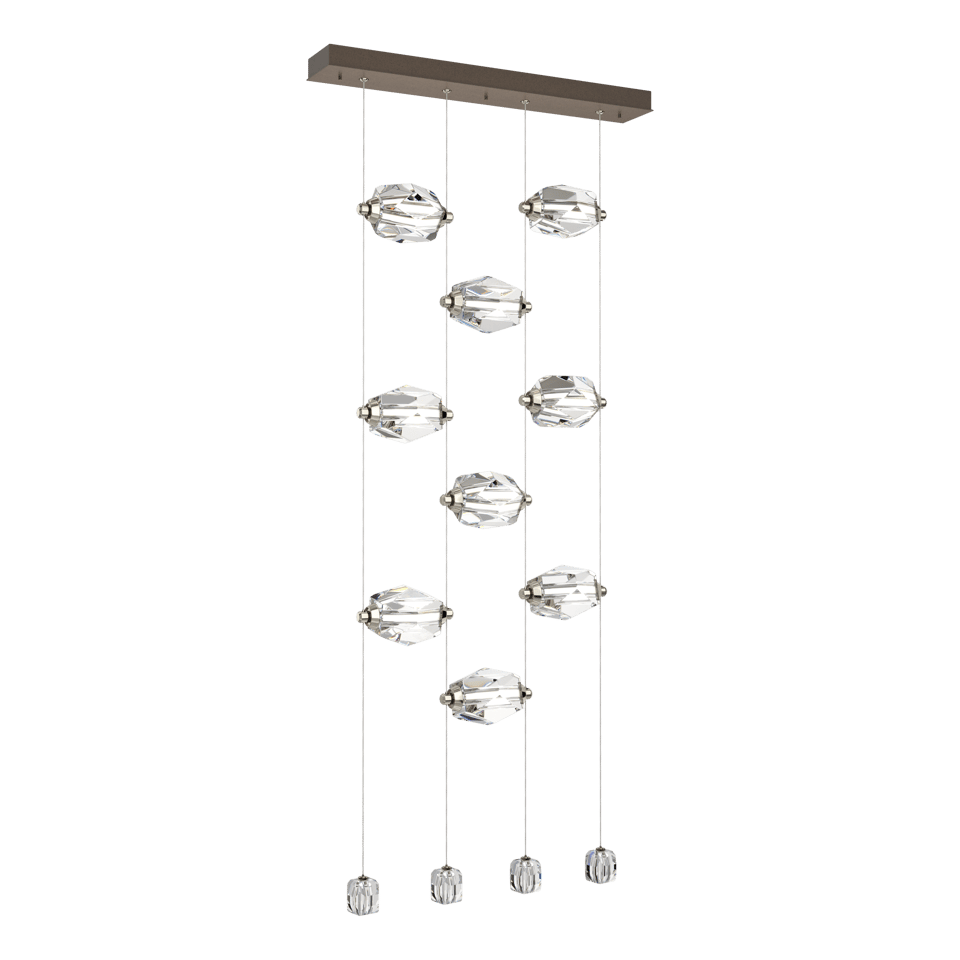 Hubbardton Forge Gatsby 9-Light LED Pendant Fixture with Adjustable Height and Energy Efficiency