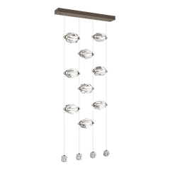 Hubbardton Forge Gatsby 9-Light LED Pendant Fixture with Adjustable Height and Energy Efficiency