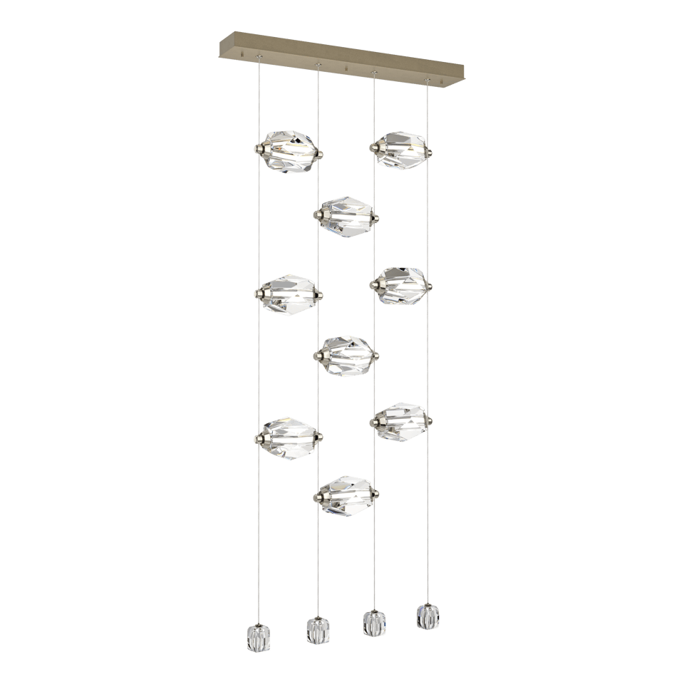 Hubbardton Forge Gatsby 9-Light LED Pendant Fixture with Adjustable Height and Energy Efficiency