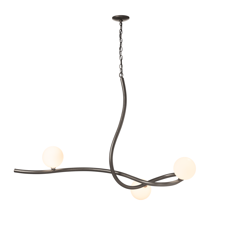 Slide Pendant Light by Hubbardton Forge - Dimmable, Versatile Style, 4 Feet Wide, Modern Design