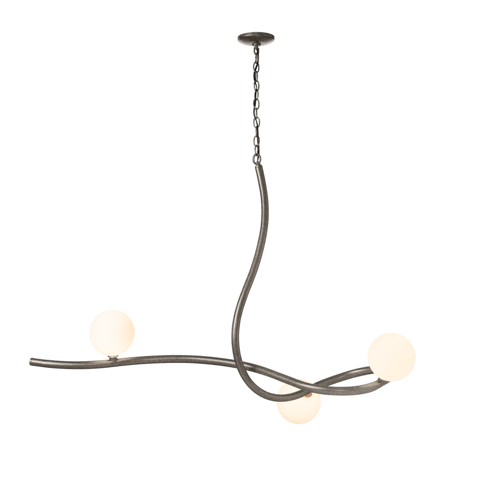 Slide Pendant Light by Hubbardton Forge - Dimmable, Versatile Style, 4 Feet Wide, Modern Design