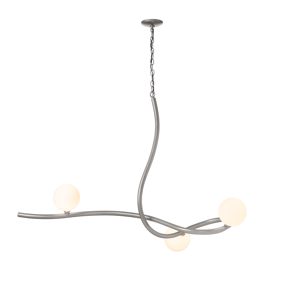 Slide Pendant Light by Hubbardton Forge - Dimmable, Versatile Style, 4 Feet Wide, Modern Design