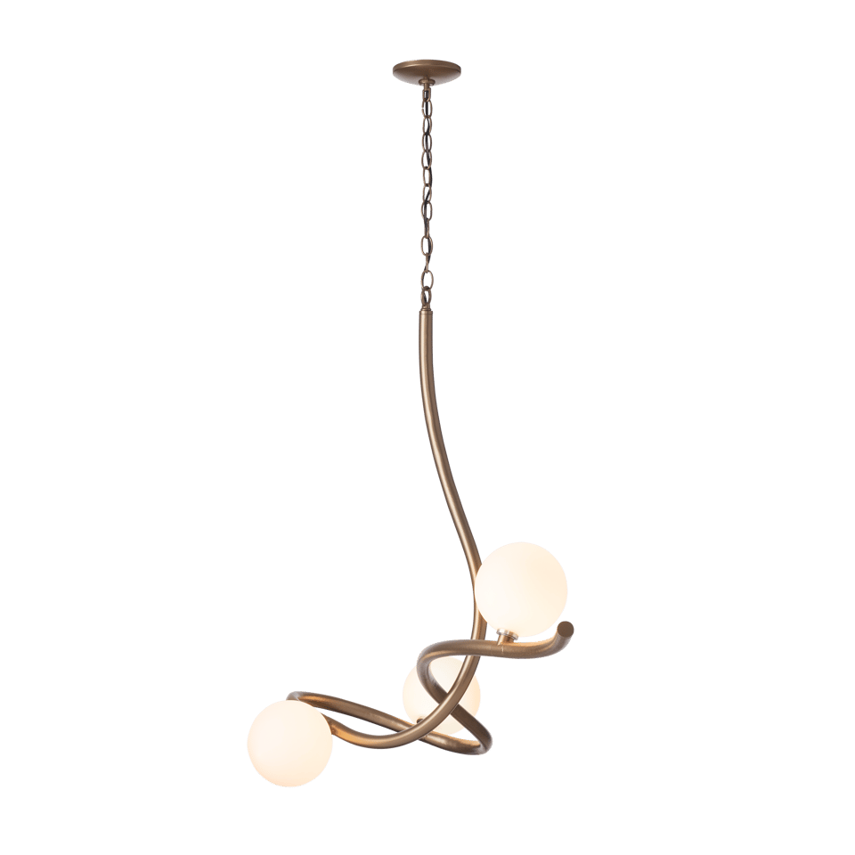 Slide Pendant Light by Hubbardton Forge - Dimmable, Versatile Style, 4 Feet Wide, Modern Design