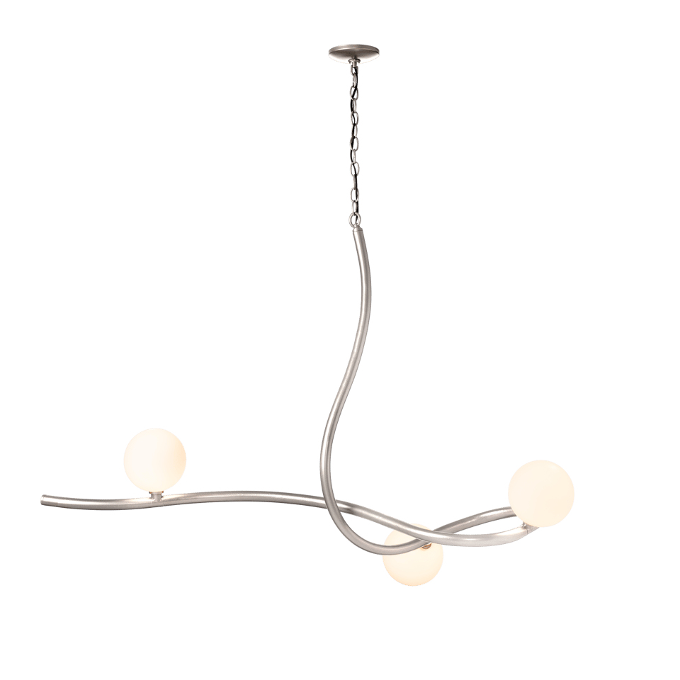 Slide Pendant Light by Hubbardton Forge - Dimmable, Versatile Style, 4 Feet Wide, Modern Design