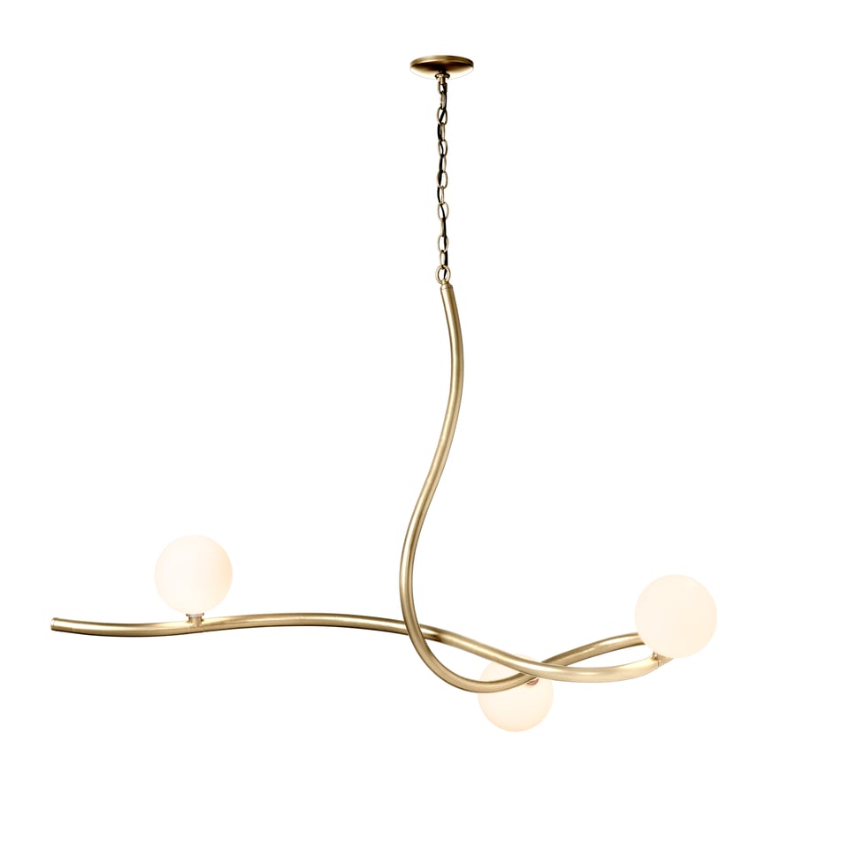 Slide Pendant Light by Hubbardton Forge - Dimmable, Versatile Style, 4 Feet Wide, Modern Design