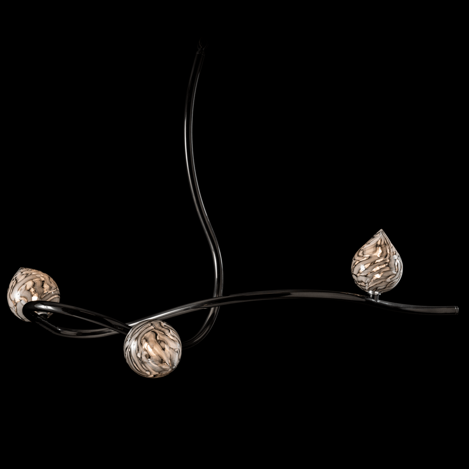 Floret Pendant Light by Hubbardton Forge 139202 - Dimmable, Artisan Crafted, Cirrus Glass Finish