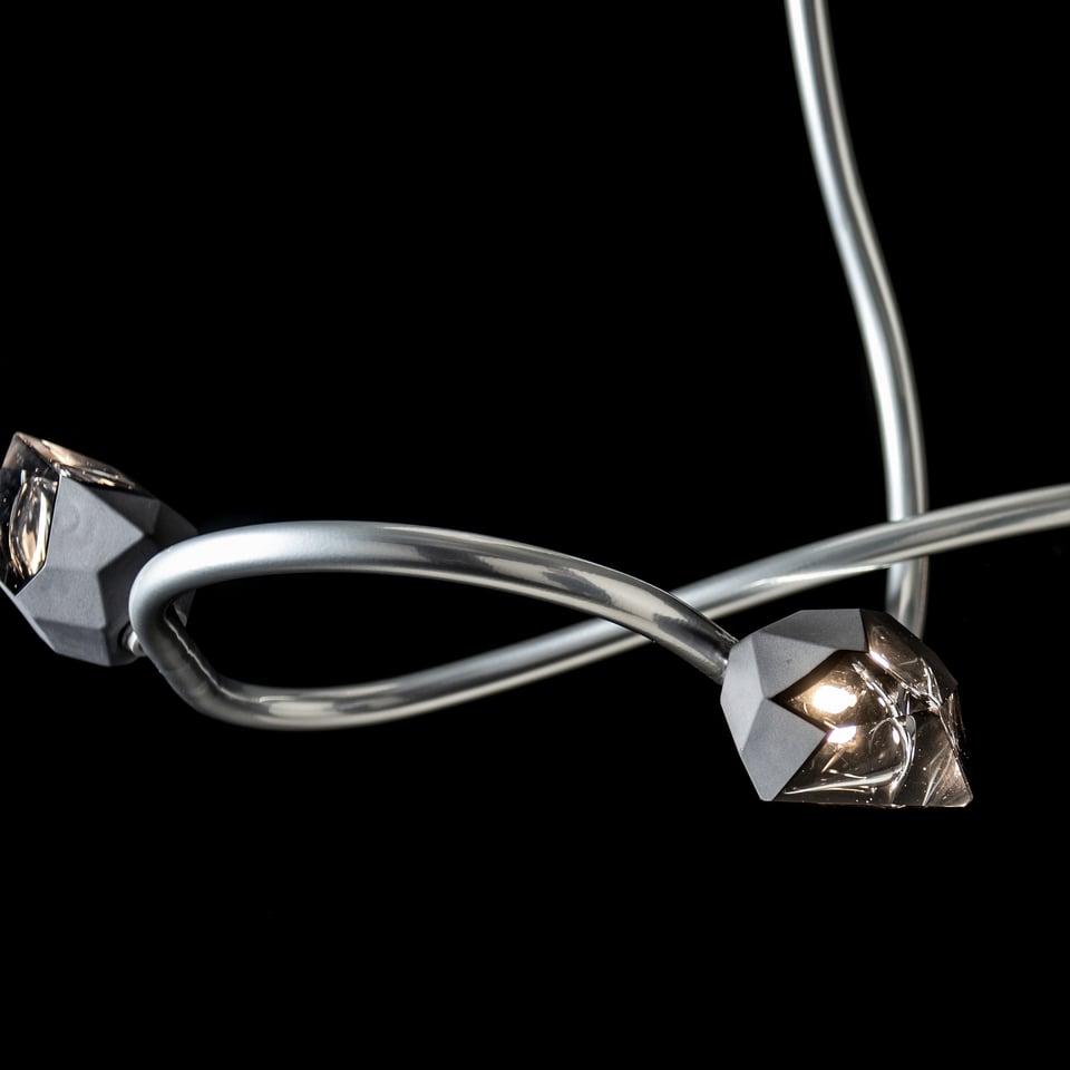 Hubbardton Forge Glacier 3-Light Pendant, Dimmable, Handcrafted Steel, Multiple Finishes Available