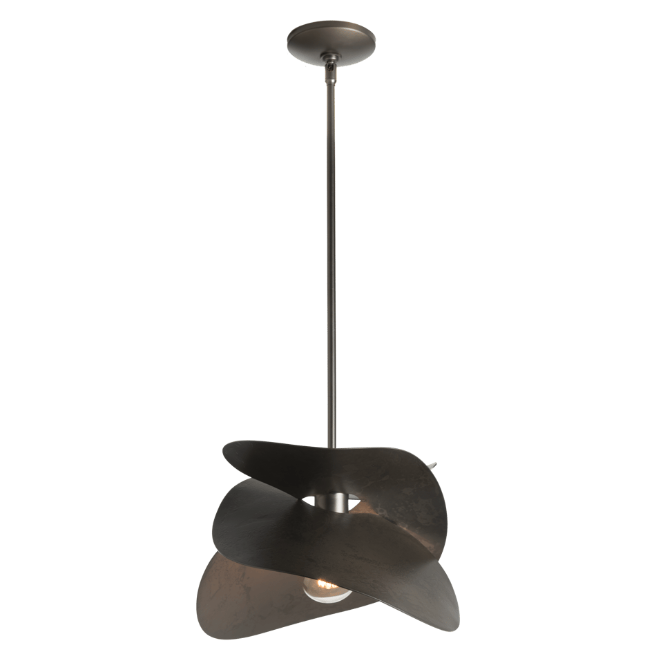 Hibiscus 15" Handcrafted Pendant by Hubbardton Forge - Unique Floral Design, Dimmable Lighting Options