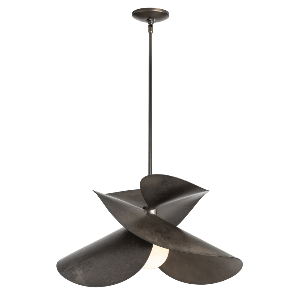 Hibiscus Large Pendant Light by Hubbardton Forge, 24.7" Width, Dimmable, Multiple Finishes