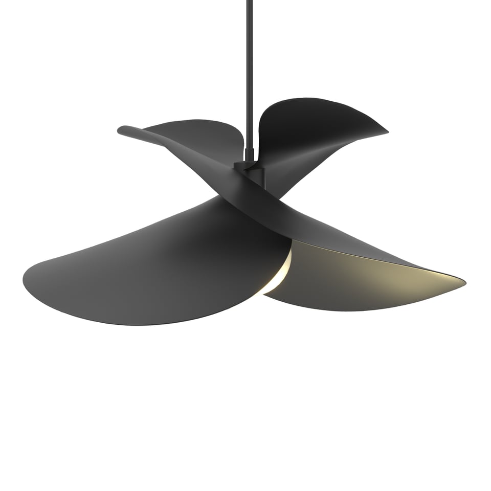 Hibiscus Large Pendant Light by Hubbardton Forge, 24.7" Width, Dimmable, Multiple Finishes