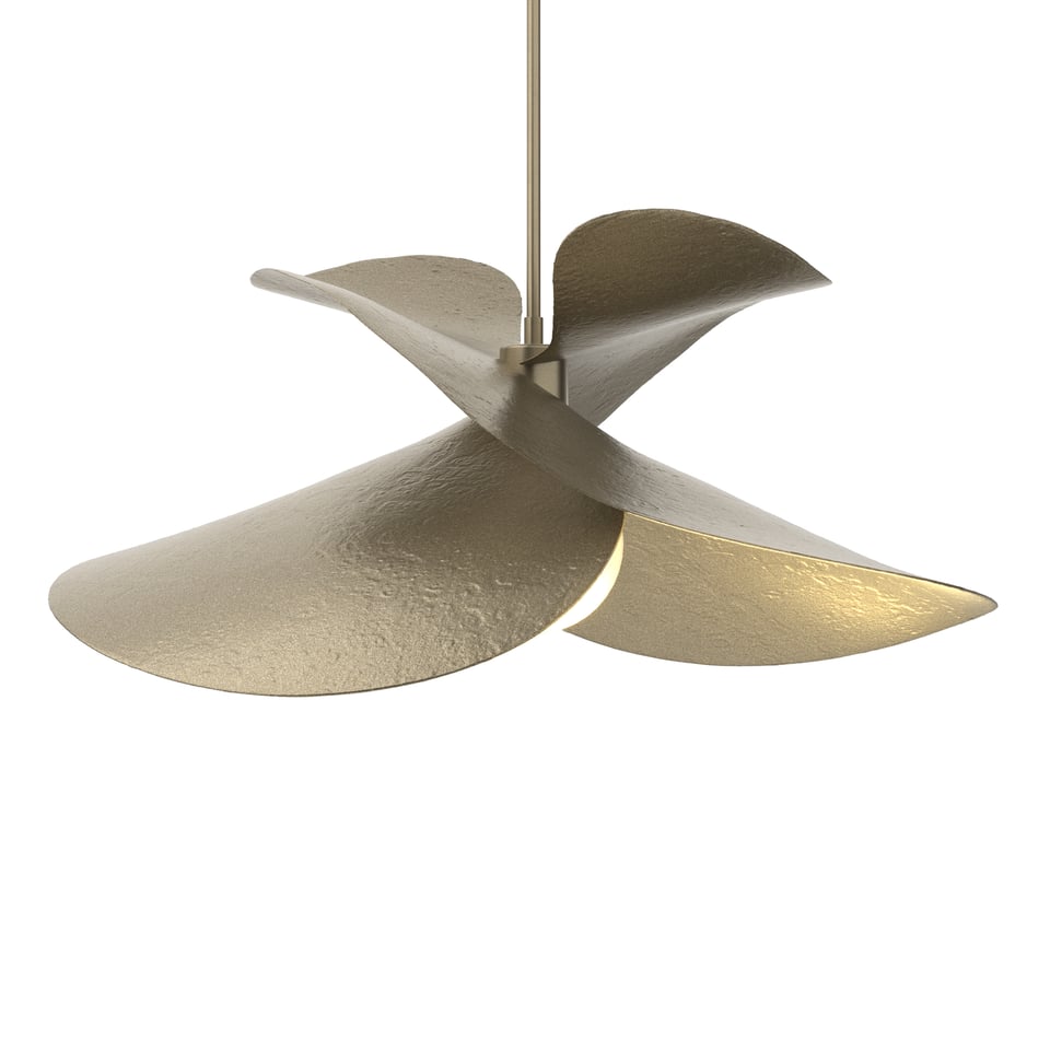 Hibiscus Large Pendant Light by Hubbardton Forge, 24.7" Width, Dimmable, Multiple Finishes