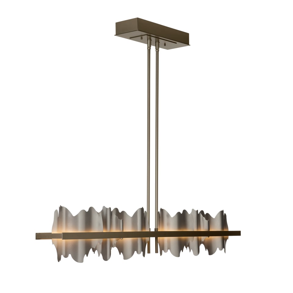 Hildene Large LED Pendant by Hubbardton Forge - Dimmable, 1880 Lumens, Adjustable Height, Multiple Finishes