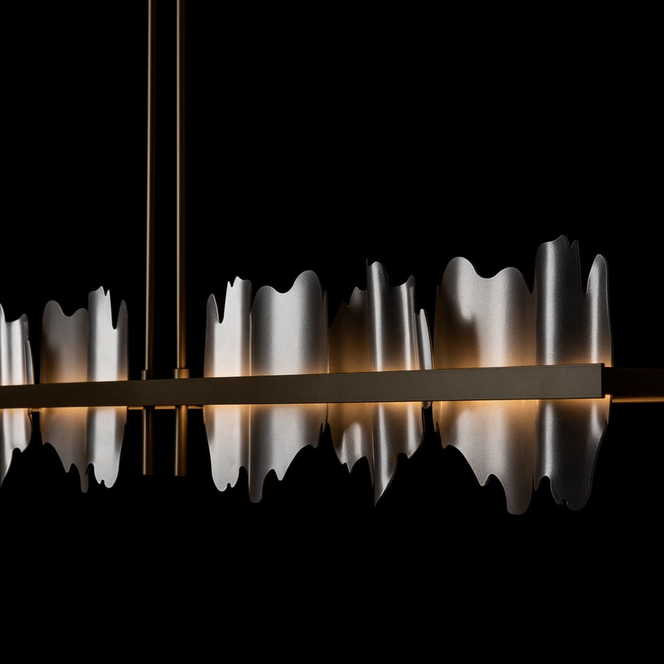 Hildene Large LED Pendant by Hubbardton Forge - Dimmable, 1880 Lumens, Adjustable Height, Multiple Finishes