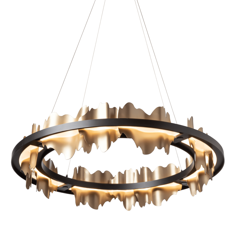 Hildene 38-Inch Circular LED Pendant Light by Hubbardton Forge, Dimmable, 2000 Lumens, Damp Rated