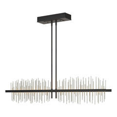 Gossamer 51.9" Large LED Pendant Light By Hubbardton Forge - Contemporary Design, 2280 Lumens, Adjustable Height