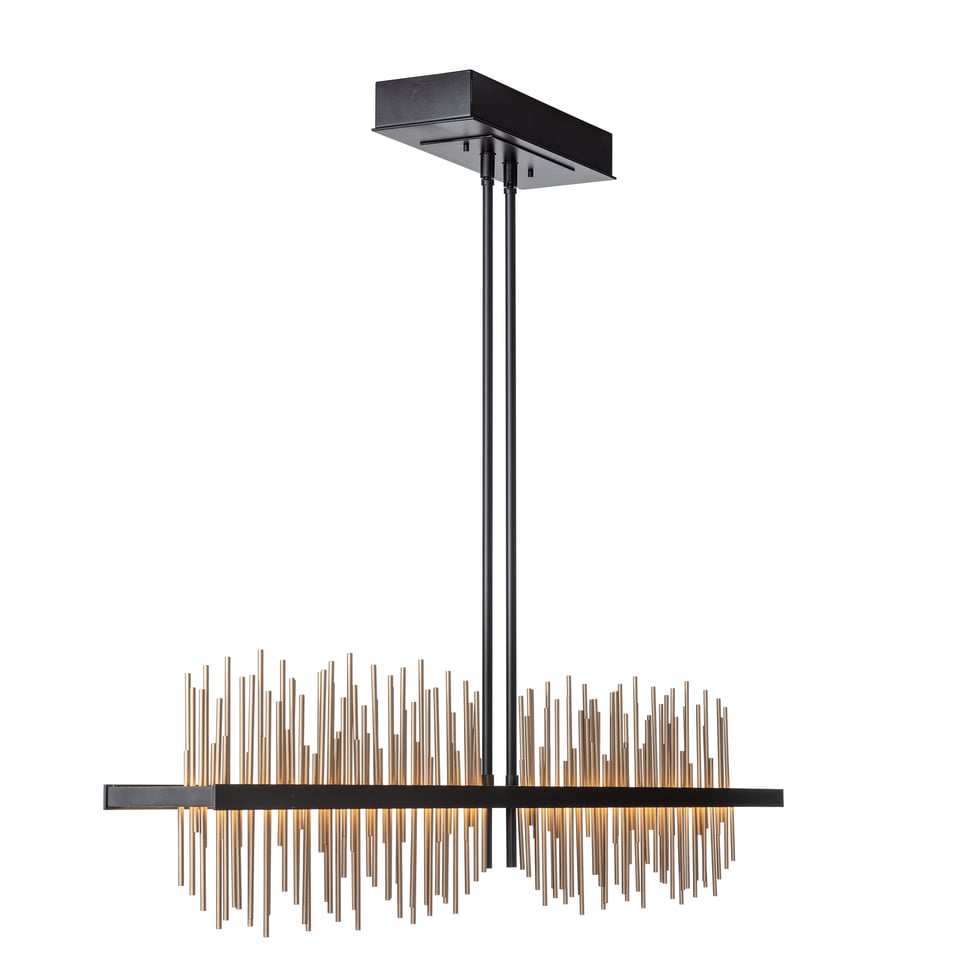 Gossamer 51.9" Large LED Pendant Light By Hubbardton Forge - Contemporary Design, 2280 Lumens, Adjustable Height