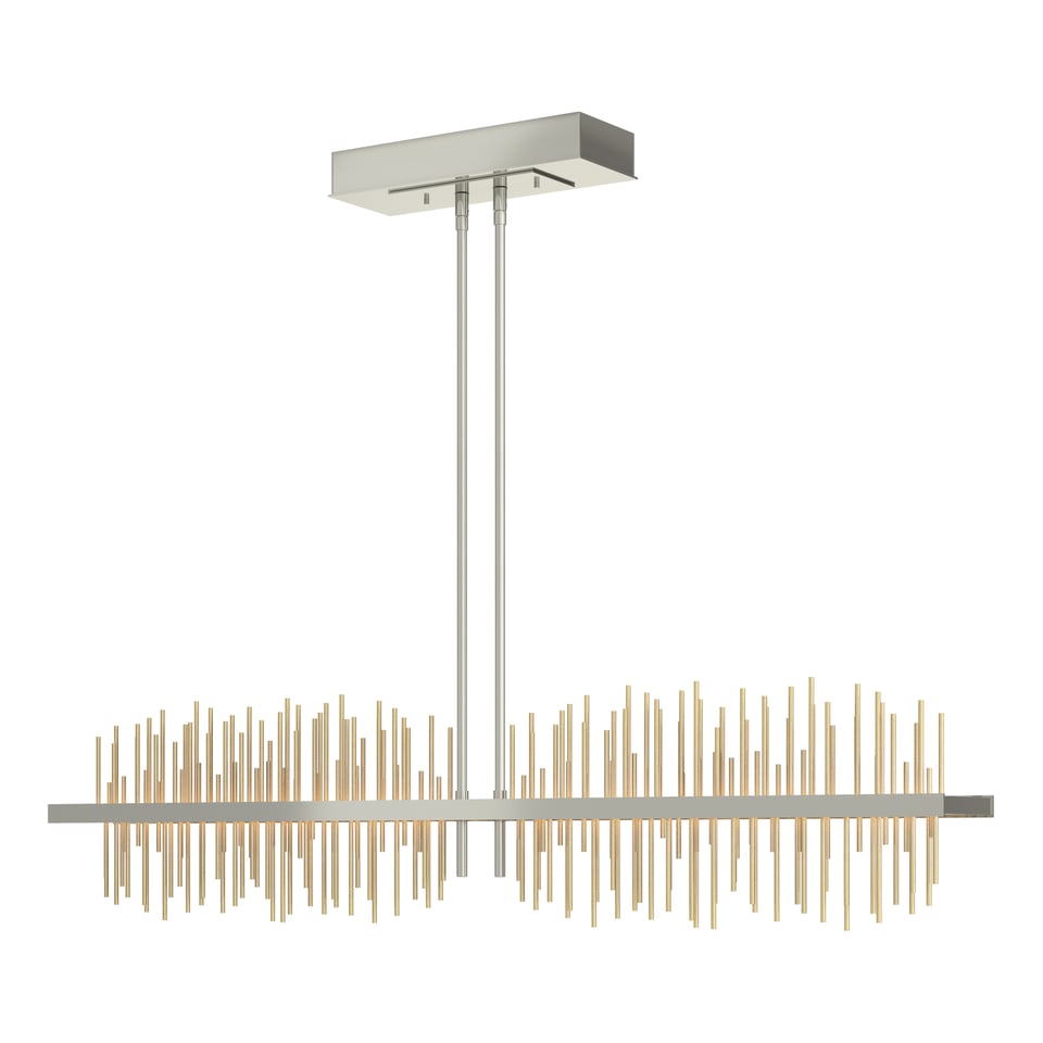 Gossamer 51.9" Large LED Pendant Light By Hubbardton Forge - Contemporary Design, 2280 Lumens, Adjustable Height