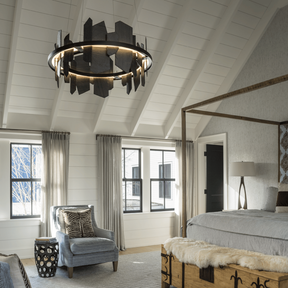 Ardesia 16.4" Circular LED Pendant Light by Hubbardton Forge, 1700 Lumens, Dimmable, Slate Accent