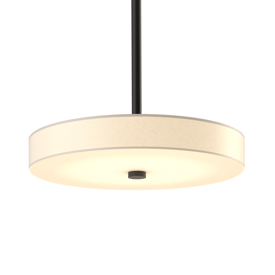 Hubbardton Forge Disq LED Pendant Light, 1150 Lumens, Dimmer Compatible, 3000K Warm Glow, Handcrafted