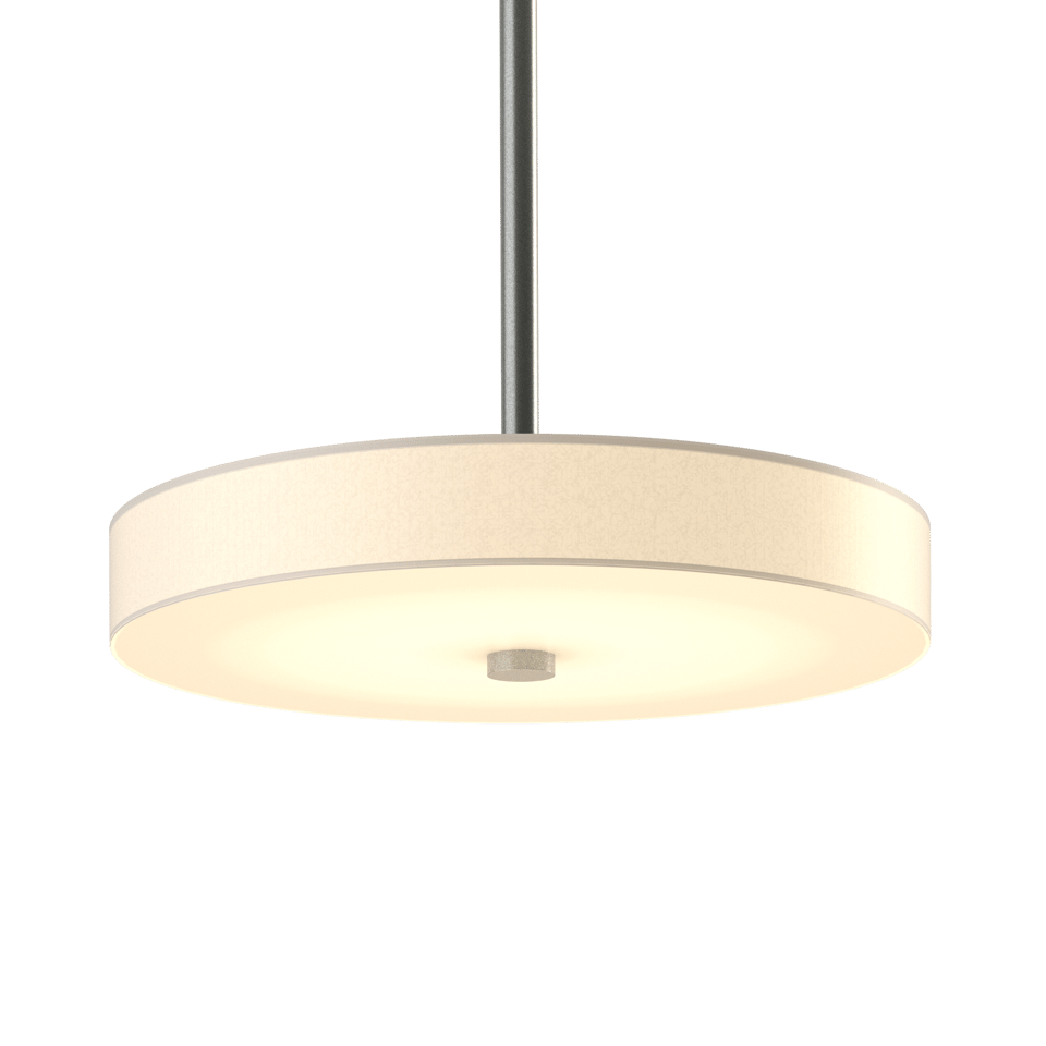 Hubbardton Forge Disq LED Pendant Light, 1150 Lumens, Dimmer Compatible, 3000K Warm Glow, Handcrafted