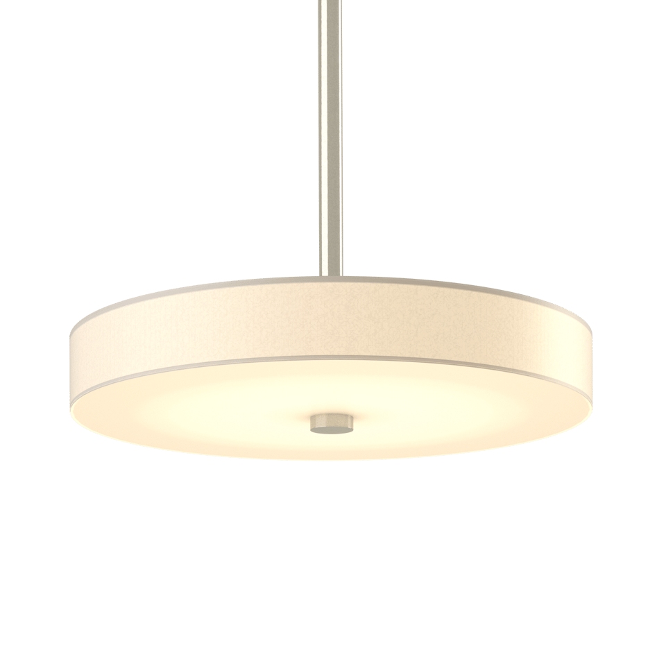 Hubbardton Forge Disq LED Pendant Light, 1150 Lumens, Dimmer Compatible, 3000K Warm Glow, Handcrafted