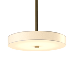 Hubbardton Forge Disq LED Pendant Light, 1150 Lumens, Dimmer Compatible, 3000K Warm Glow, Handcrafted