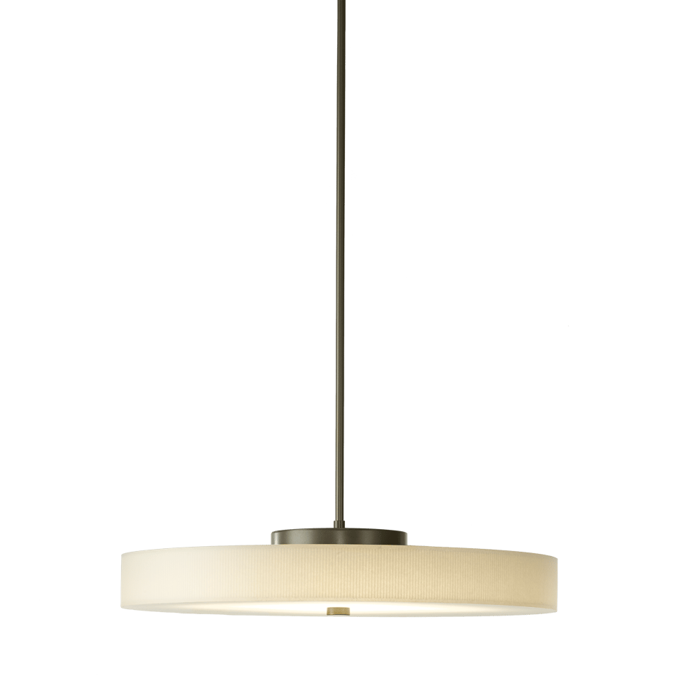 Hubbardton Forge Disq Large LED Pendant Light with Dimmable Feature & Elegant Frost Glass Shade