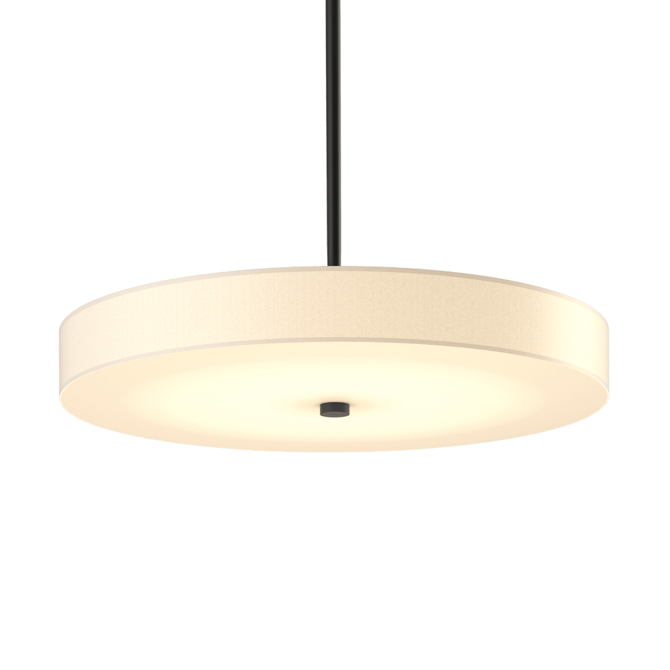 Hubbardton Forge Disq Large LED Pendant Light with Dimmable Feature & Elegant Frost Glass Shade