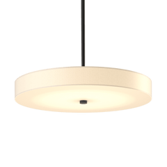 Hubbardton Forge Disq Large LED Pendant Light with Dimmable Feature & Elegant Frost Glass Shade