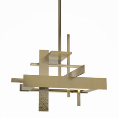 Hubbardton Forge Planar Small LED Pendant Light, 23W Dimmable, 3000K Warm Glow, Adjustable Height