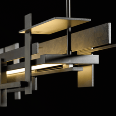 Hubbardton Forge Planar 60" Large LED Pendant Light, Dimmable, Multiple Finish Options, Modern Design