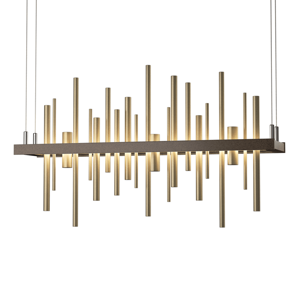 Cityscape LED Pendant Light by Hubbardton Forge, 24W, Dimmable, Adjustable Height, Contemporary Design