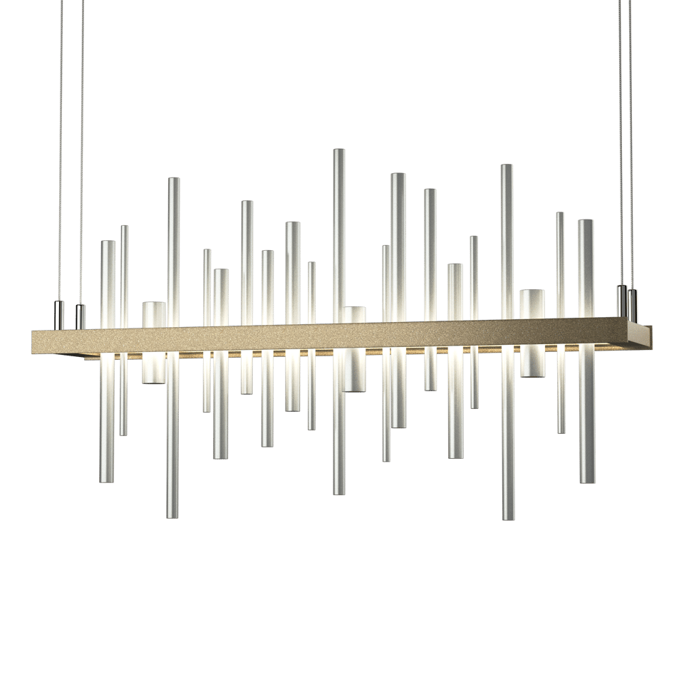 Cityscape LED Pendant Light by Hubbardton Forge, 24W, Dimmable, Adjustable Height, Contemporary Design