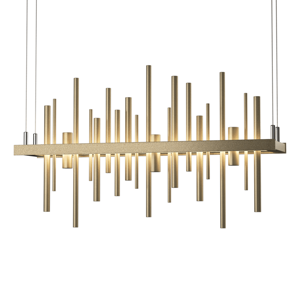 Cityscape LED Pendant Light by Hubbardton Forge, 24W, Dimmable, Adjustable Height, Contemporary Design