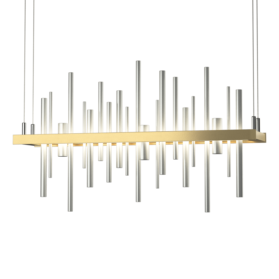 Cityscape LED Pendant Light by Hubbardton Forge, 24W, Dimmable, Adjustable Height, Contemporary Design