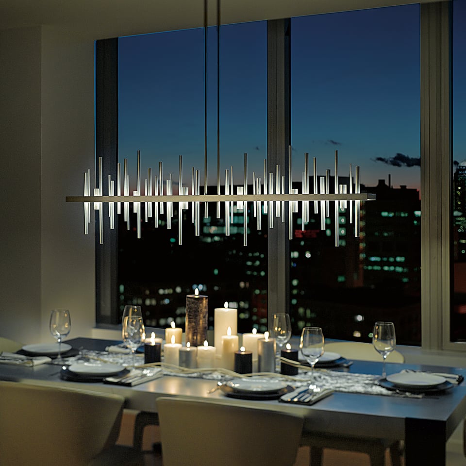 Cityscape Large LED Pendant Light by Hubbardton Forge, Handcrafted, Energy Efficient, 2400 Lumens, 3000K