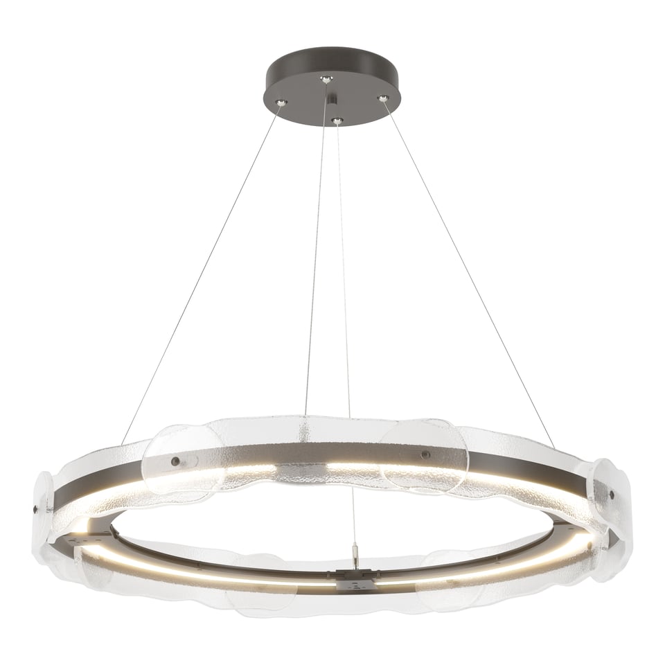 Solstice LED Pendant Light by Hubbardton Forge - Handcrafted Art Glass, 1350 Lumens, Eco-Friendly Design