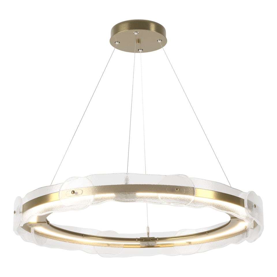 Solstice LED Pendant Light by Hubbardton Forge - Handcrafted Art Glass, 1350 Lumens, Eco-Friendly Design