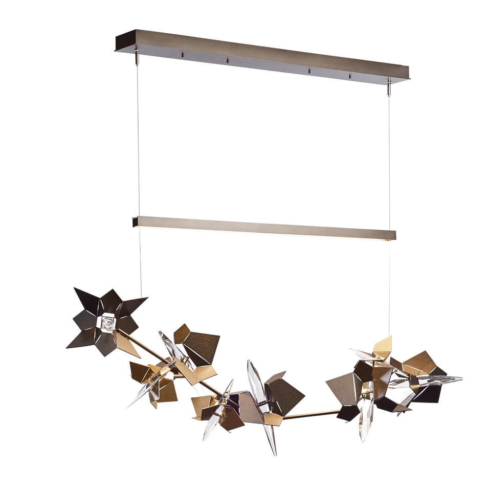 Hubbardton Forge Belladonna 3-Light LED Pendant, Dimmable, Energy-Efficient, Customizable Finish