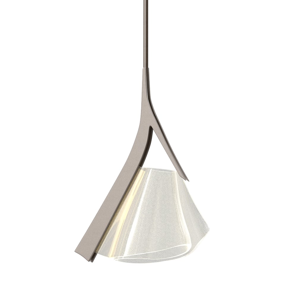 Hubbardton Forge Mobius 1-Light LED Mini Pendant, Dimmable, Energy Efficient, 3000K Warm Light